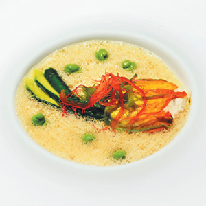 Plat fleur courgette