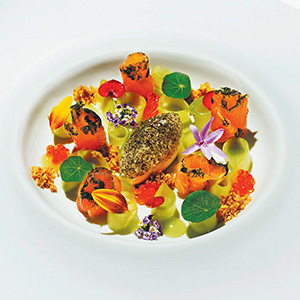 Plat truite lacustre